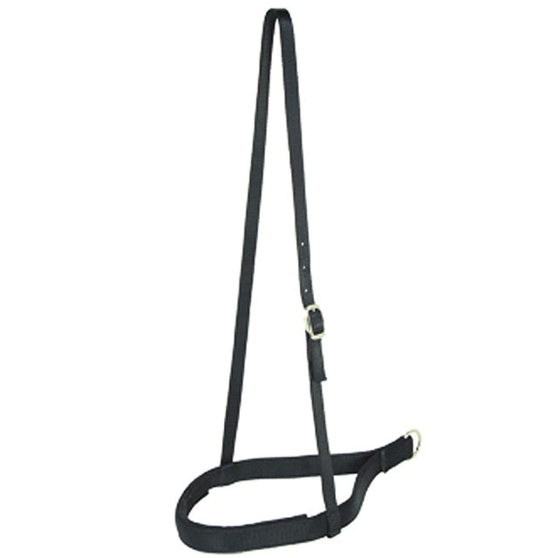 1″ Hilason Western Double Ply Horse Nylon Noseband Black