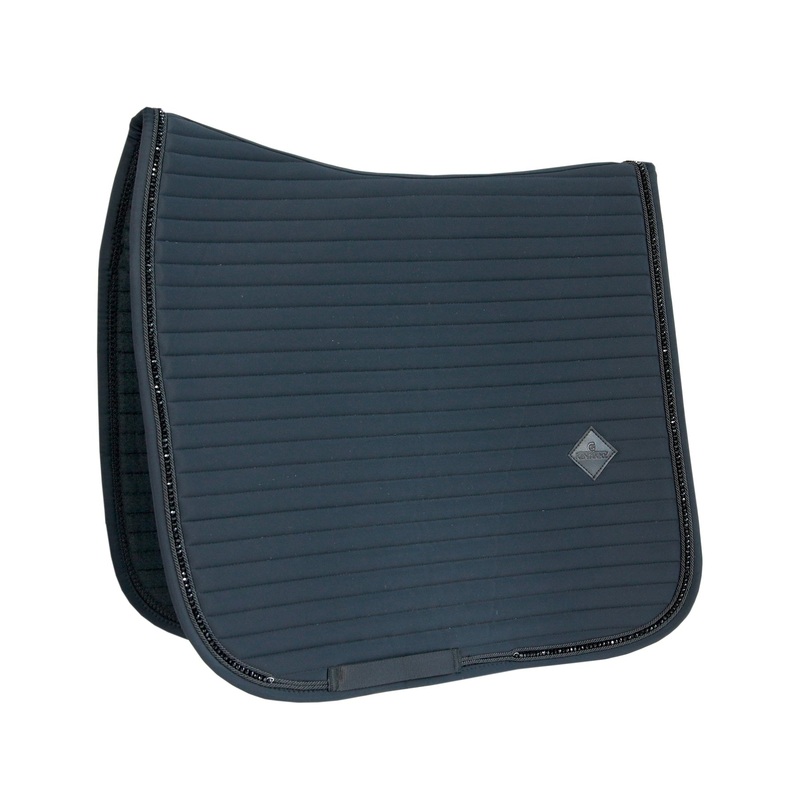 Kentucky Horsewear Saddle Pad Pearls Dressage Black Edition
