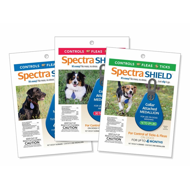 Spectra Shield Dog Flea and Tick 4 FOUR MONTH Treatment