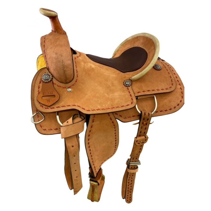 16″ Roper Style Saddle Tan Rough Out – FREE SHIPPING