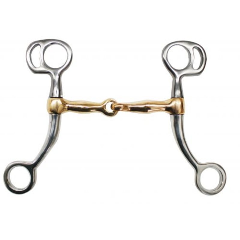 #46740: Showman stainless steel pony tom thumb bit with 6″ cheeks