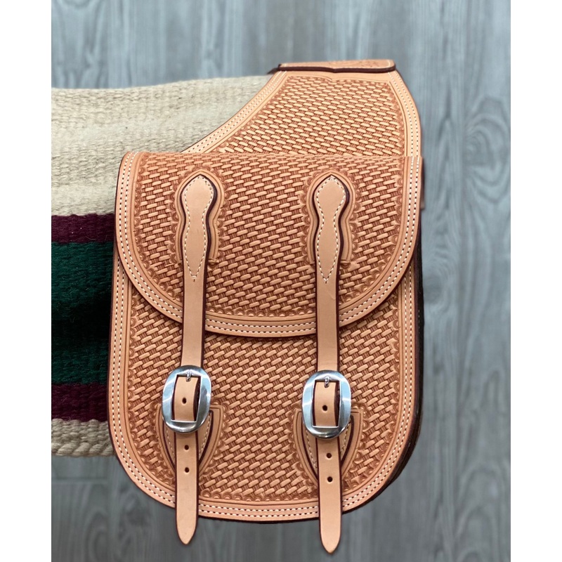 Saddle Bags Basket Stamped