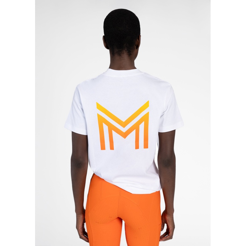 Women Symbol T-Shirt (White/Tangerine)