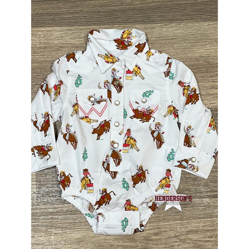 Wrangler Baby Girl Bodysuit ~ Cowgirl Print