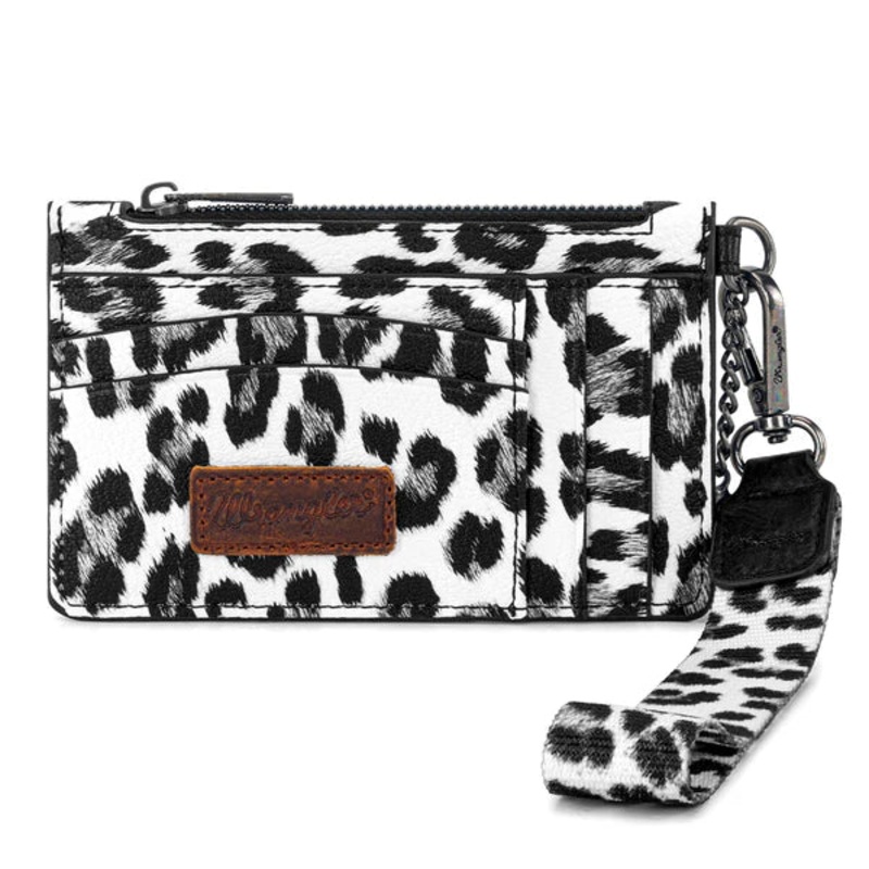 Wrangler Key Chain Wristlet Card Wallet ~ Leopard Print