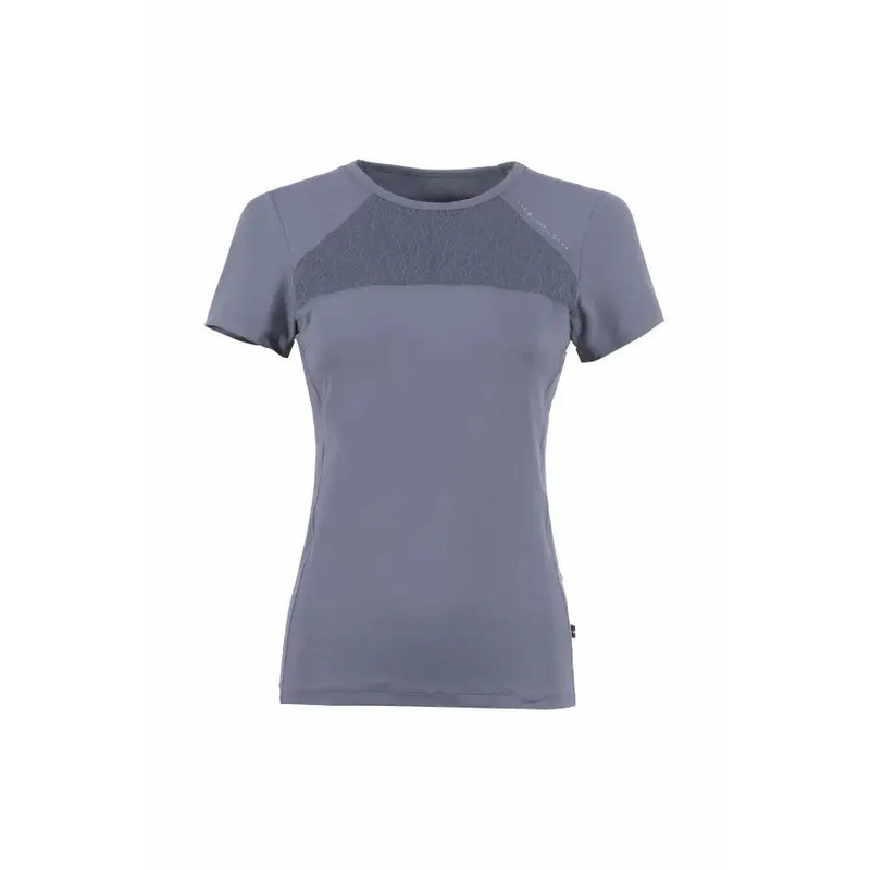 Cava Lace R-Neck Training Shirt – Blue Shadow