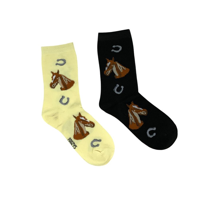 Womens’s Western Horse Head Print Fun Design Socks