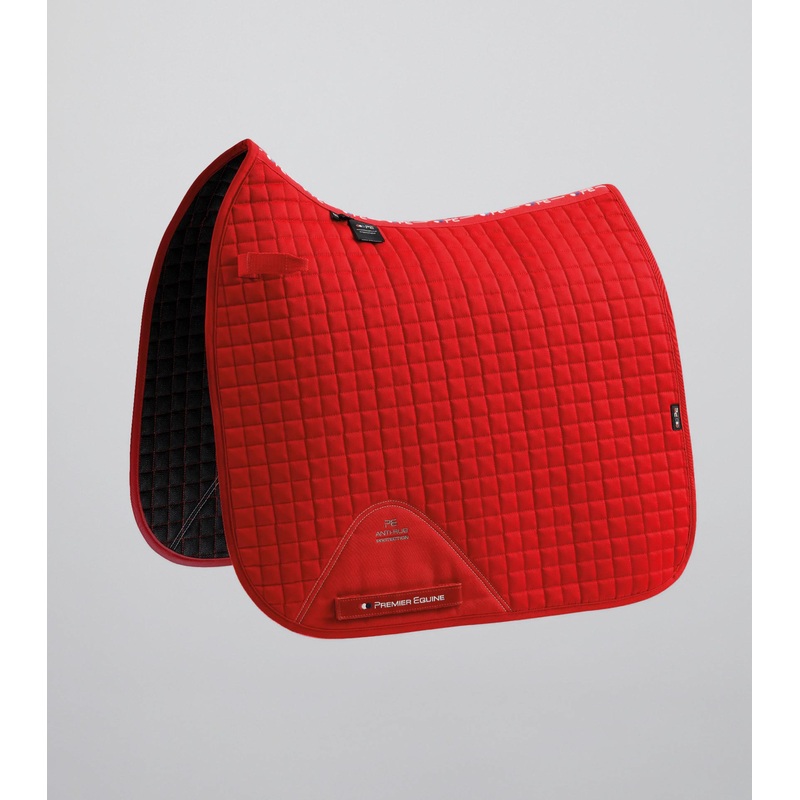 Close Contact Cotton Dressage Saddle Pad Red
