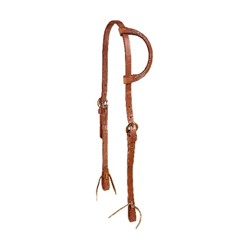 Tory Leather One Ear Single Ply Headstall – Tie Ends