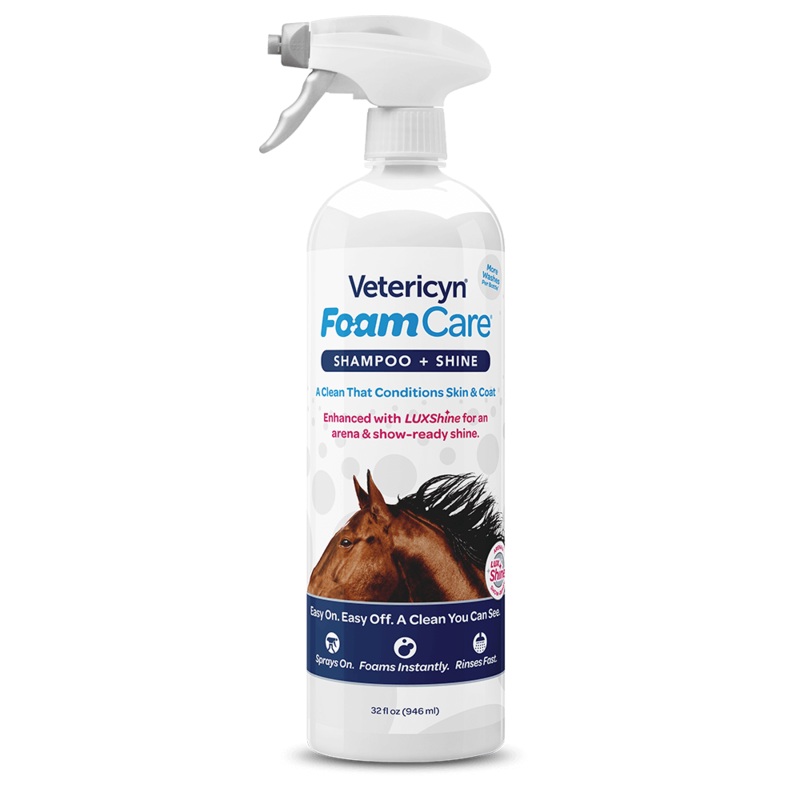 Vetericyn FoamCare Equine Shampoo 32oz