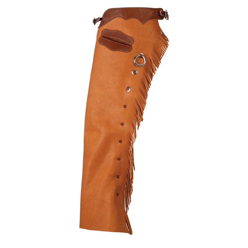 Water Resistant Leather Cowboy Chaps for Men & Women, Hermann Oak