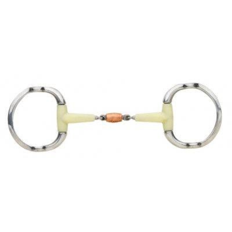 “Happy Mouth” Contour Copper Roller Eggbutt Gag Bit