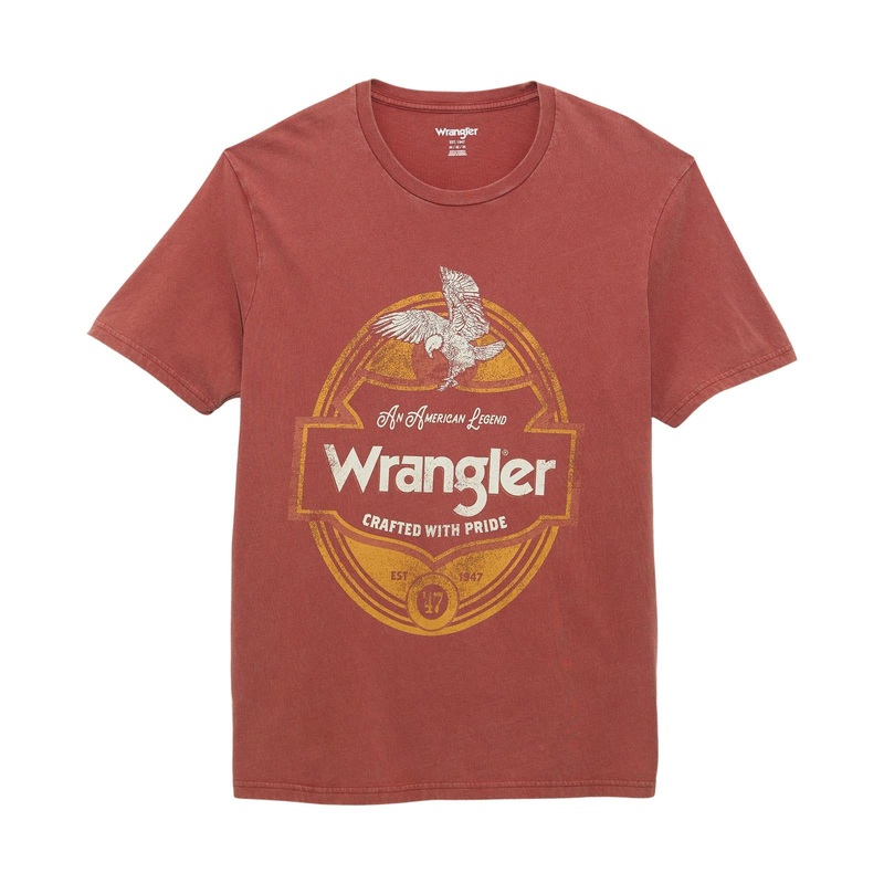 Men’s Wrangler Tee ~ Marsala