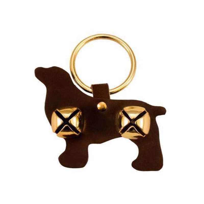 Tahoe Tack Fancy Holiday Brass Animal Shaped Sleigh Bell Leather Door Hangers