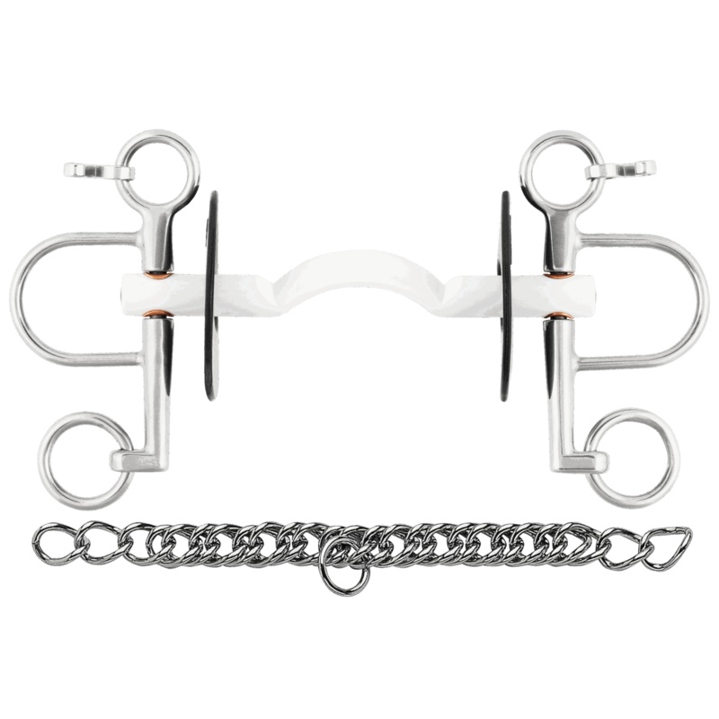 Sprenger Nathe Pelham Hard Mullen Mouth 15mm With 5.5cm Port Cheeks