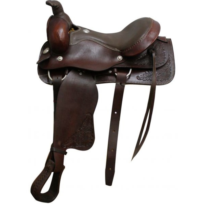 #3735: 16″ Circle S Roper Style Saddle