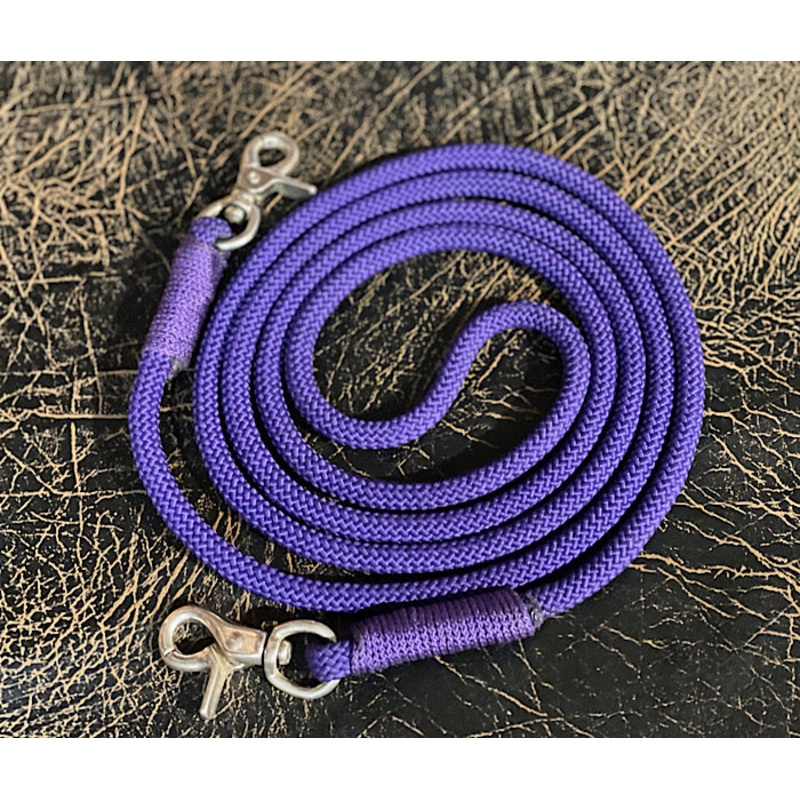 Nylon Rein with Scissor Snaps, Purple, 639