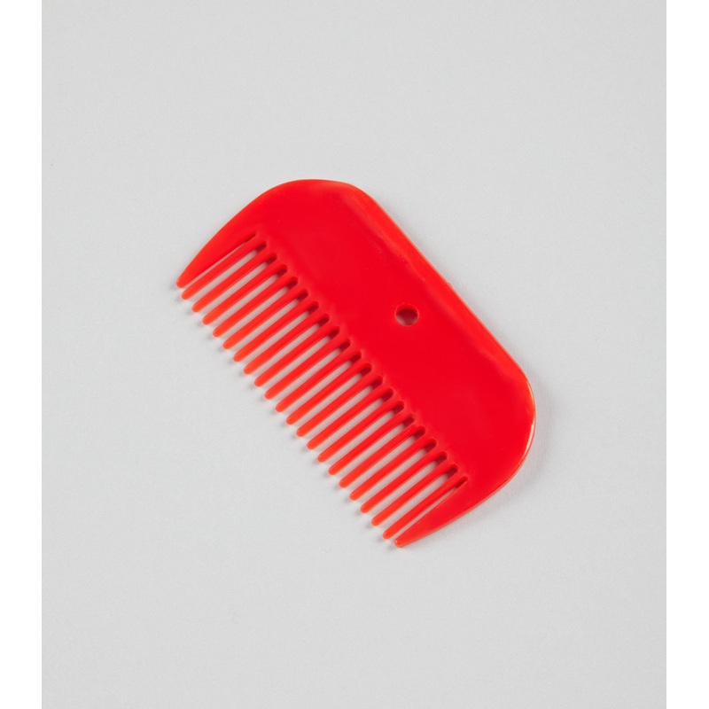 Plastic Mane Comb Red
