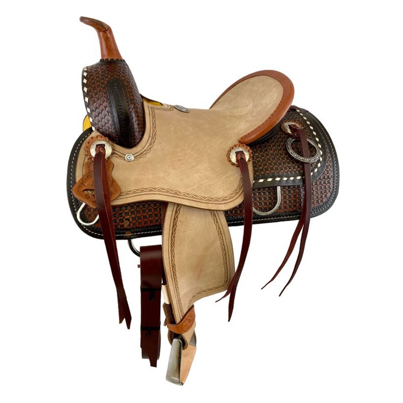 Double T Wild Oak Hard Seat Roping Style Saddle – 12 Inch