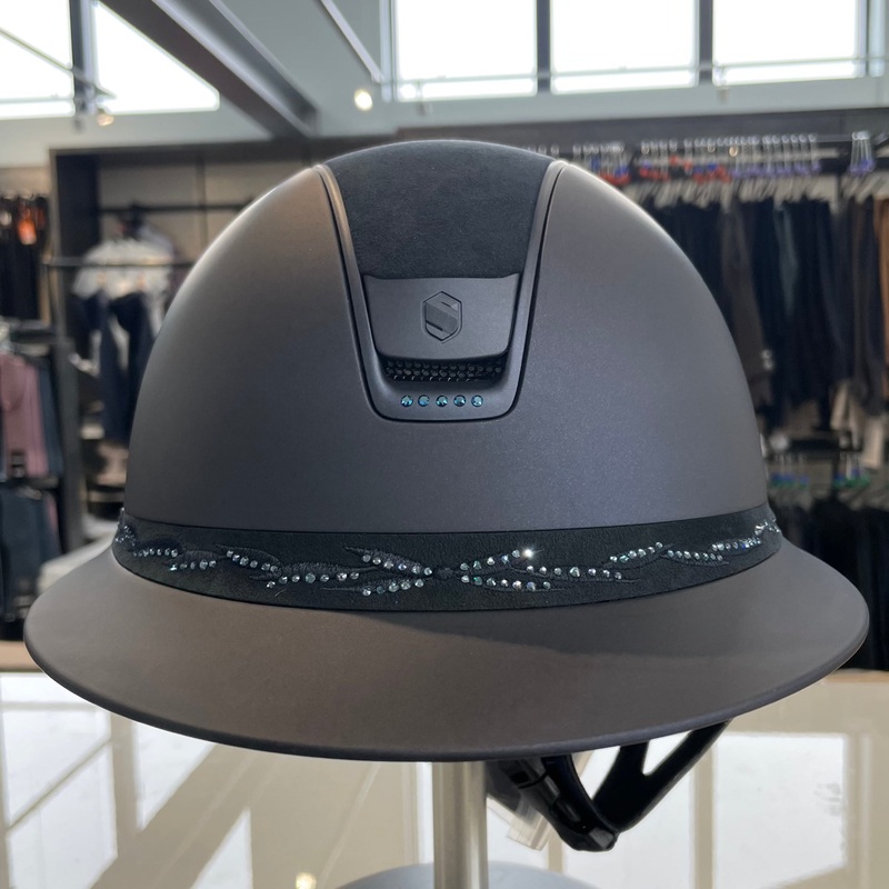 Samshield Miss Shield 2.0 Blue with alcantara top and swarovski crystal stones (small and medium available)- in stock and ready to ship!