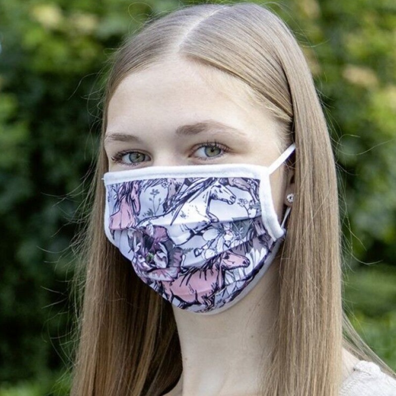 HKM Mouth, Nose & Face Mask -Printed Fabric-