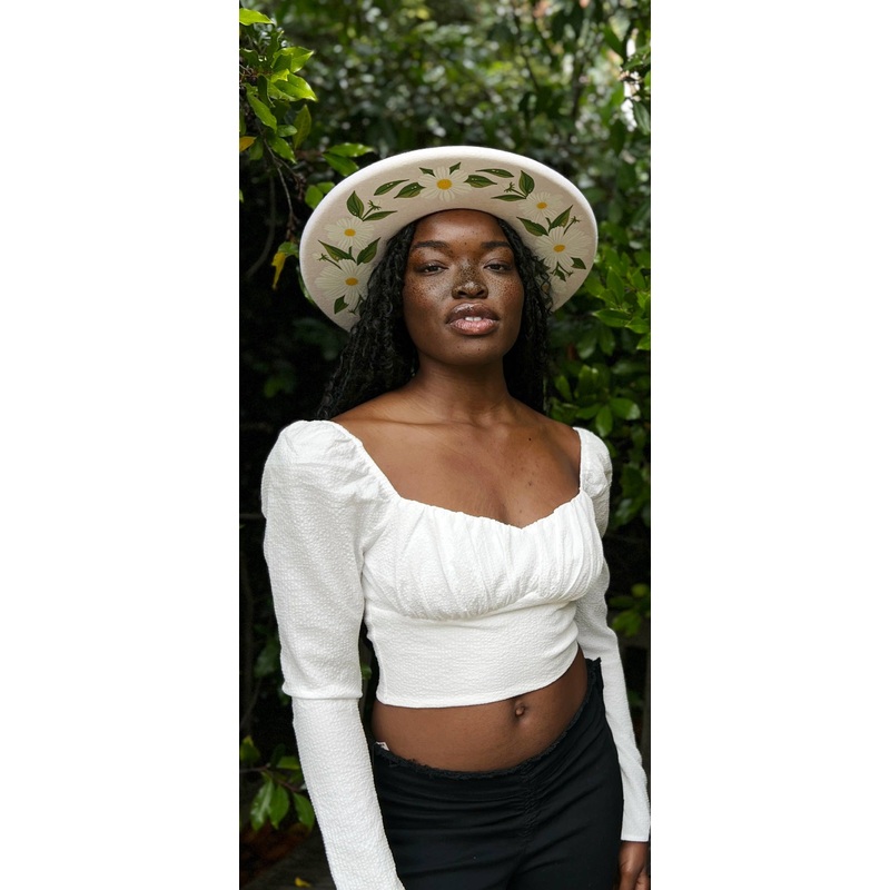 Wild as Heck – The Heather Hat (rancher hat, unique hat, women artist)