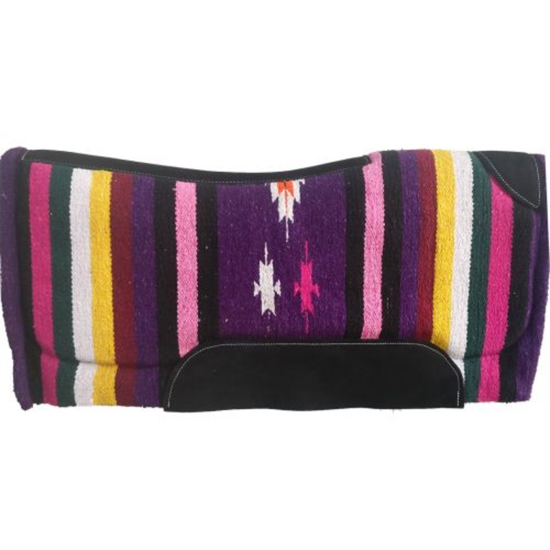 #4984: 32″ x 32″ Contoured Serape Felt Bottom Saddle Pad