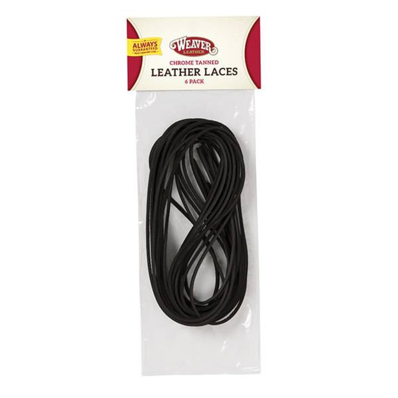 Leather Lace Pack, Chocolate, 1/8″ x 72″