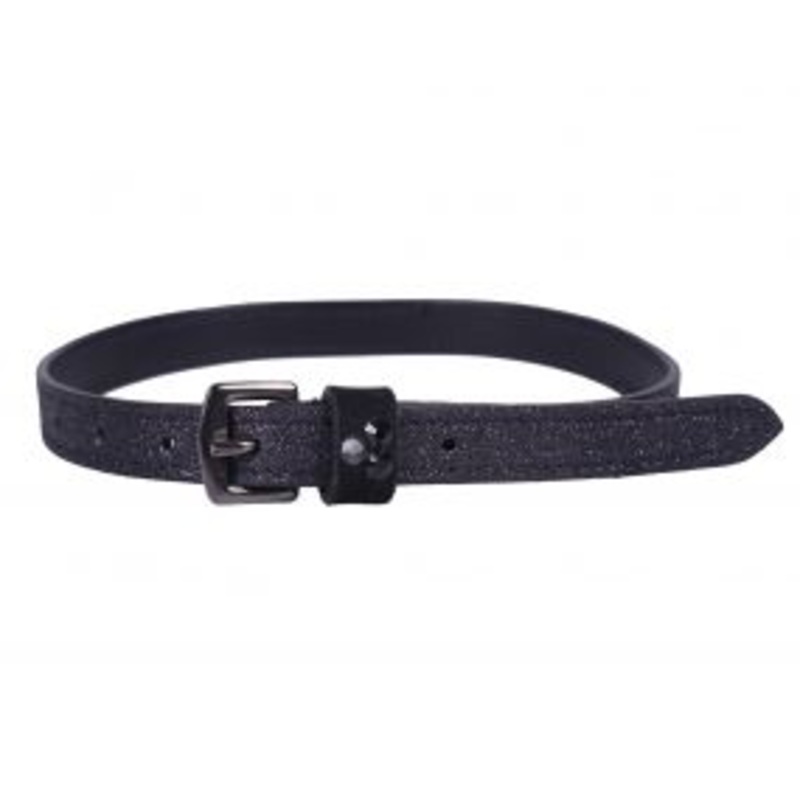 QHP Shimmer Black Spur Strap