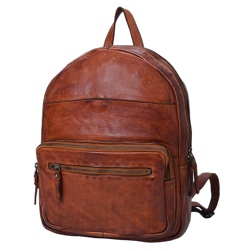 Spaghetti Western Swc416Cg Backpack Vintage Handmade Drum Dyed Genuine European Cowhide Leather Women Bag WesternHandbagPurse