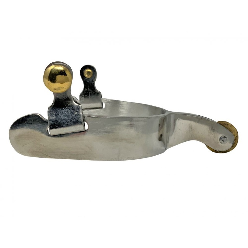 Western Disc Spurs – Showman Western Stainless Steel Mens Spurs