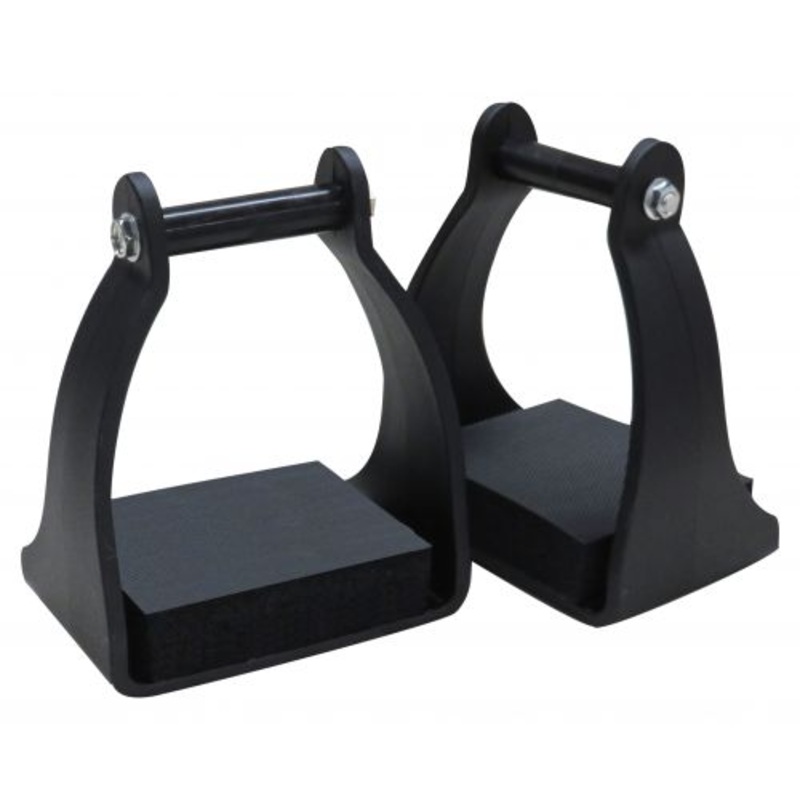 #221722-3: Showman Black endurance stirrup