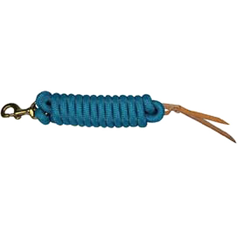5/8″ X 10″ Hilason Western Horse Cowboy Braided Lead Rope W/ Snap Turquoise