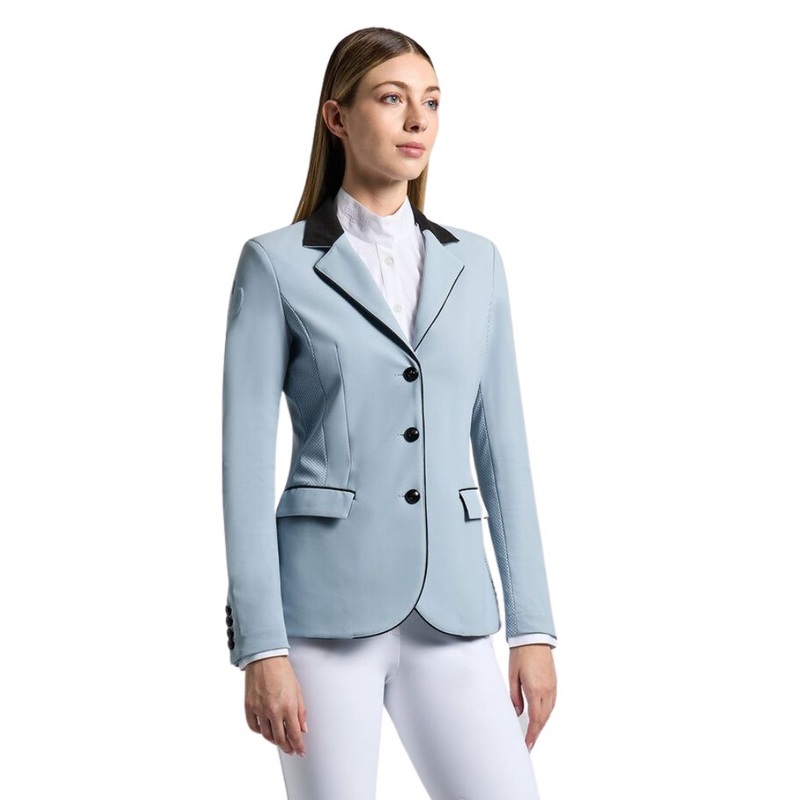Cavalleria Toscana GP Perforated Riding Jacket Blue Fog