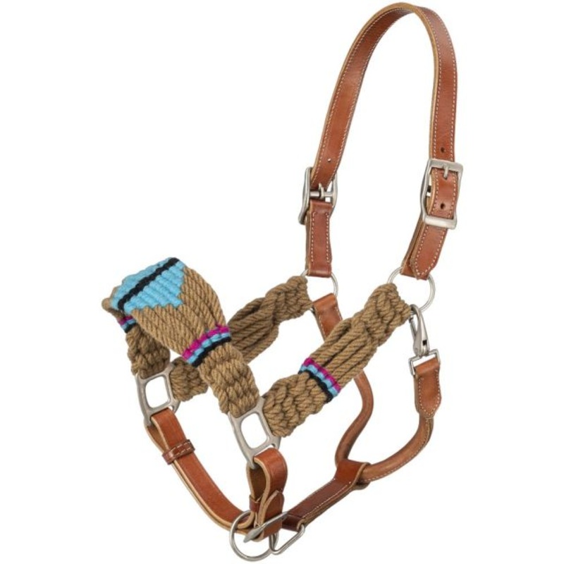 Wool String Leather Halter-FREE SHIPPING