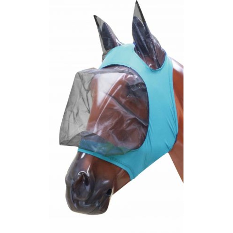 Zipper Fly Mask W/Ears ~ Teal