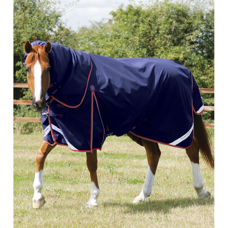 Buster 50g Turnout Rug with Snug-Fit Neck Cover Navy