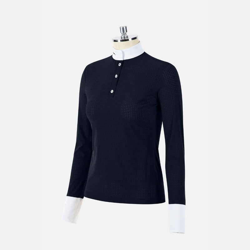 Ladies Betite Show Shirt | Long Sleeves | Navy