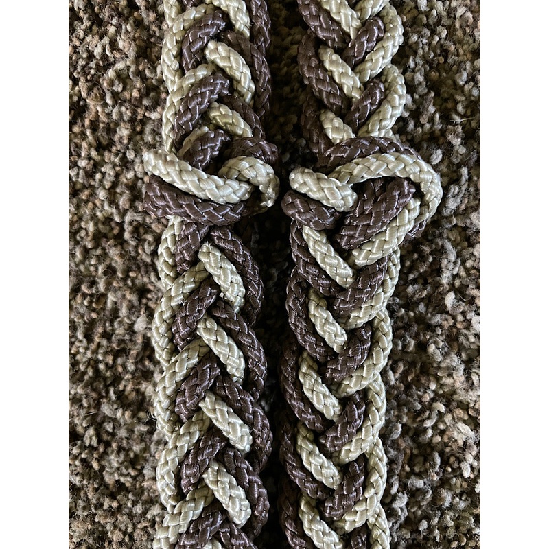 Martha Josey Extra Thick Super Knot Barrel Rein Brown/Tan