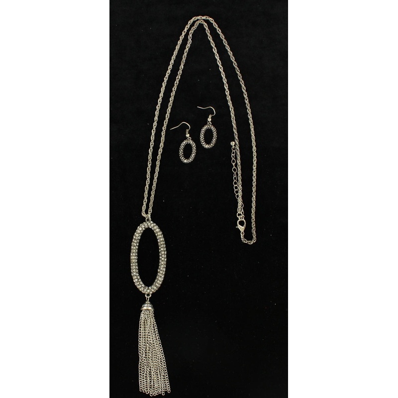 Blazin Roxx X-Large Hoop Fringe Jewelry Set