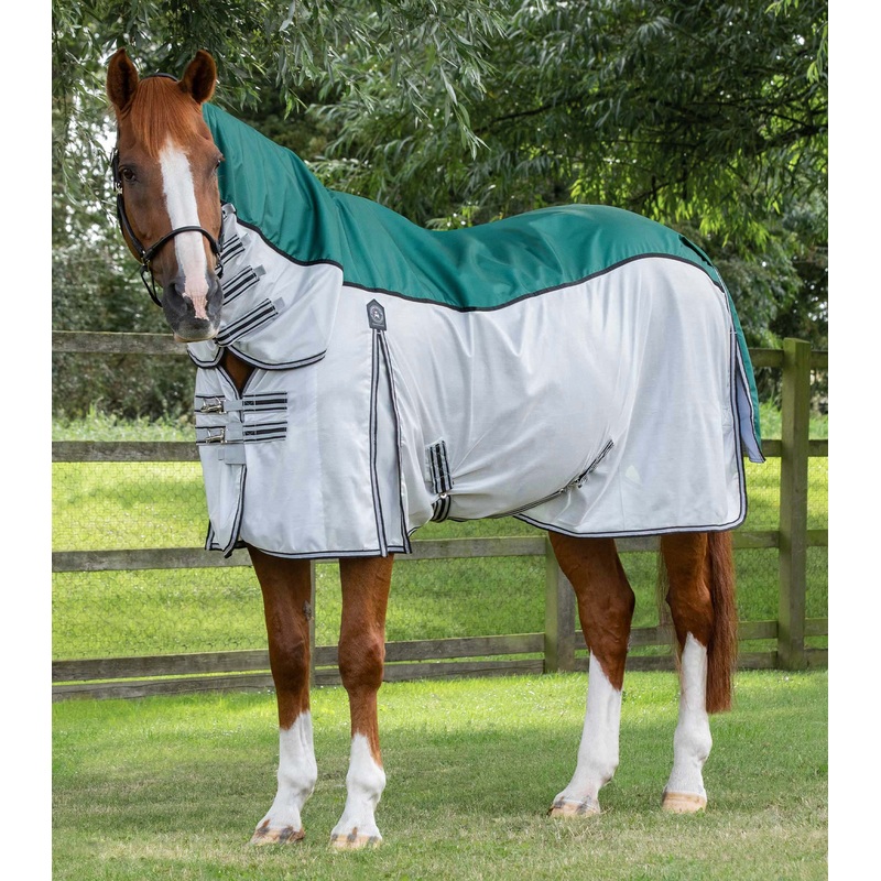 ShowerTex Fly Rug with Surcingles Green