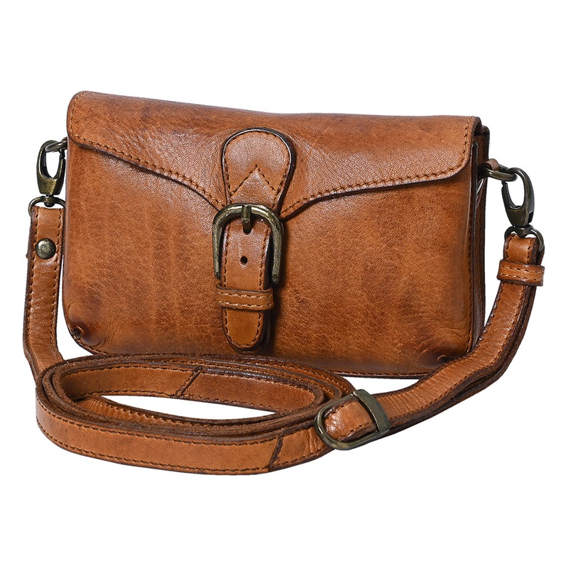 Spaghetti Western Swc201Tan Cross Body I Vintage Handmade Drum Dyed Genuine European Cowhide Leather Women Bag WesternHandbagPurse