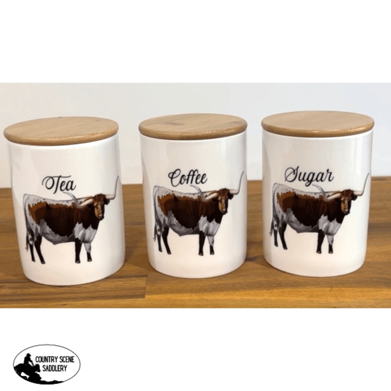 Country Storage Canisters –  Longhorn Collection
