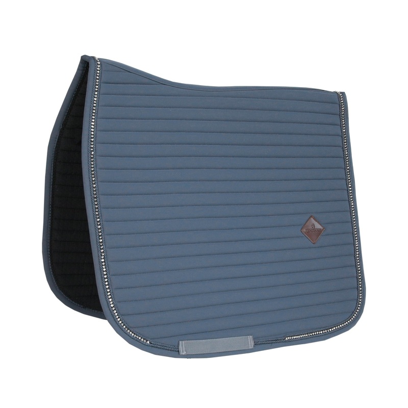 Kentucky Horsewear Saddle Pad Pearls Dressage Grey Edition