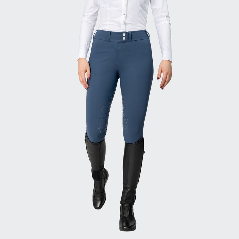 Ladies Mary Uranus Breeches | Medium Rise | Knee Grip | Blue