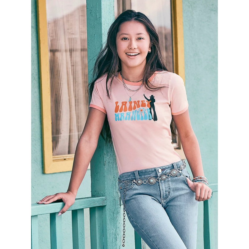 Girl’s Lainey Wilson Shadow Ringer Tee by Wrangler X