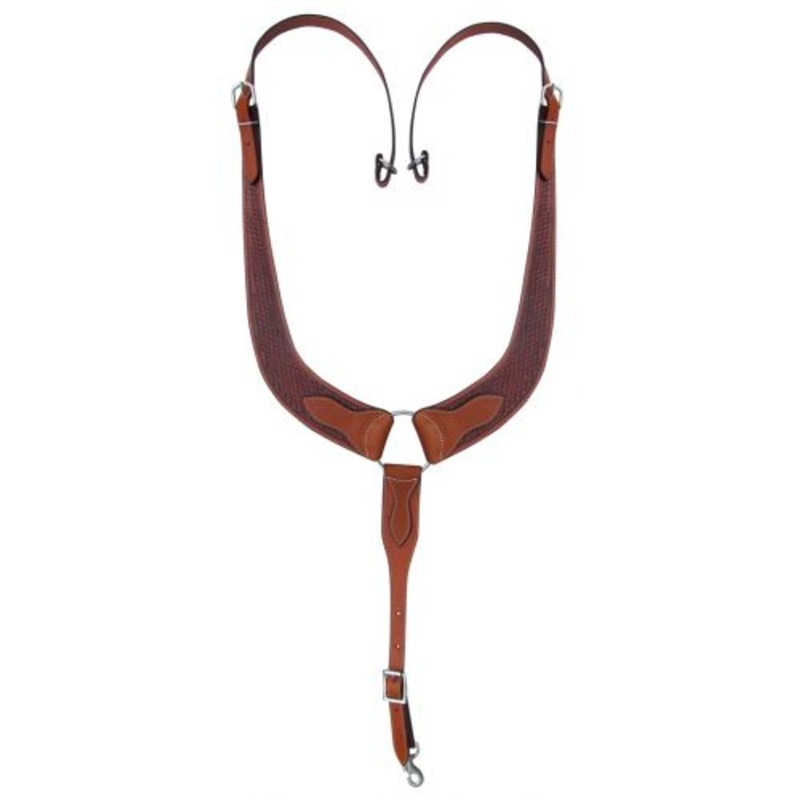 Showman Basketweave tooled pulling collar