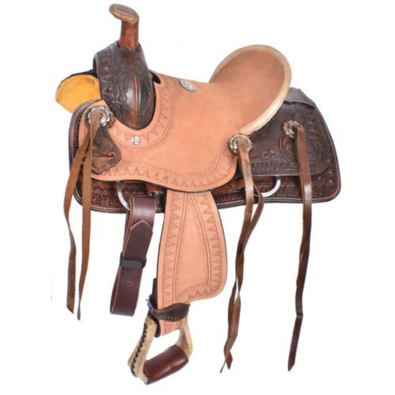 10″ DOUBLE T  PONY HARD SEAT ROPER STYLE SADDLE