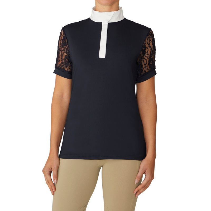 Women’s Elegance Lace Show Shirt – Navy