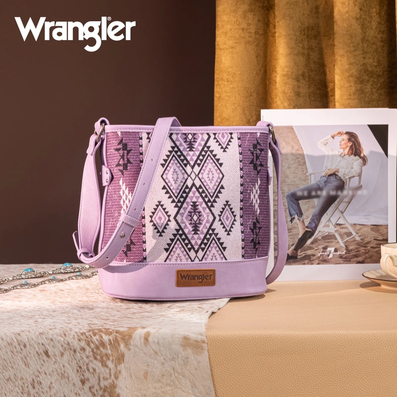 Wrangler Aztec Print Crossbody ~ Purple